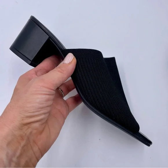 NEW Everlane Black Glove ReKnit Mule Heel Sandal in Size 9.5 - Picture 5 of 12